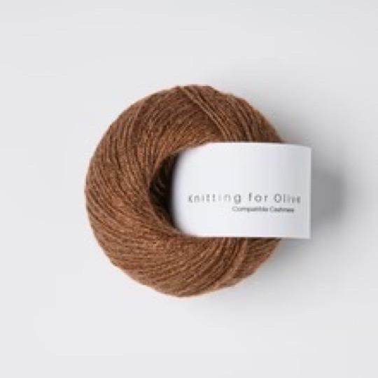 COMPATIBLE CASHMERE dark cognac