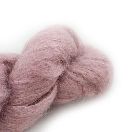 FLUFFY MOHAIR SOLID faded rose