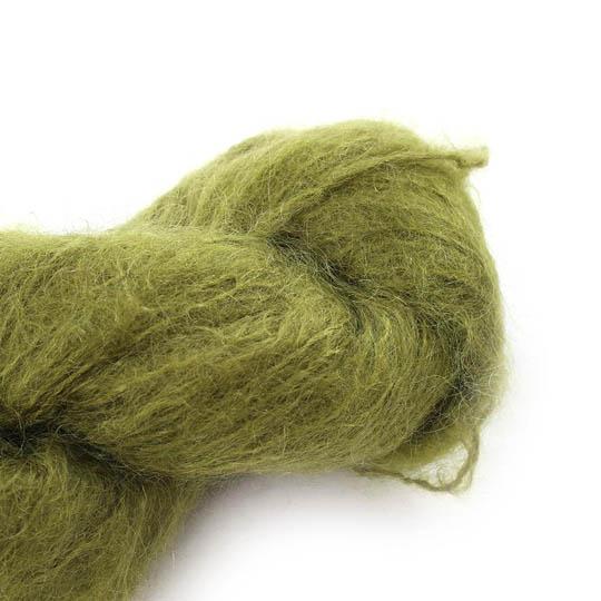 FLUFFY MOHAIR SOLID oliv
