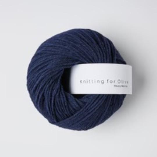HEAVY MERINO Navy blue