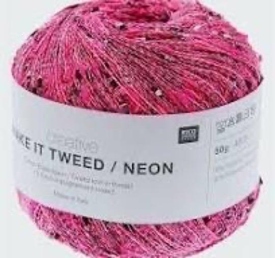 MAKE IT TWEED pink neon