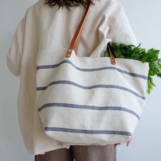 MINUK Shopper gestreift