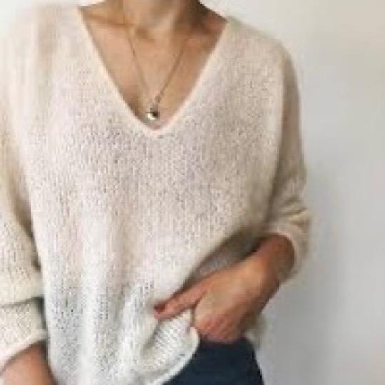 Raglanpullover top down stricken